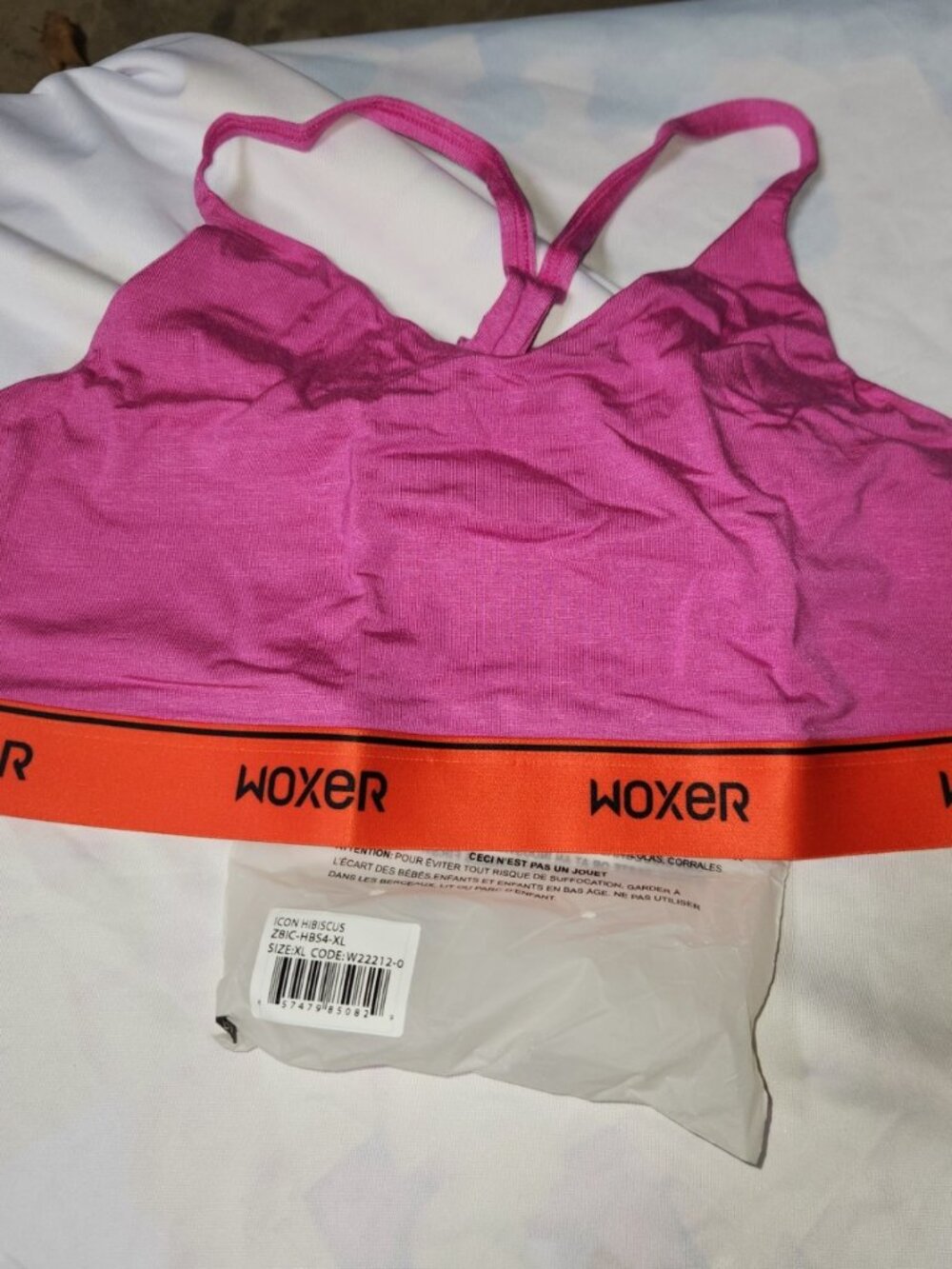 Brand New Rare Woxer Baller Sports Bralette  Hibscus XL